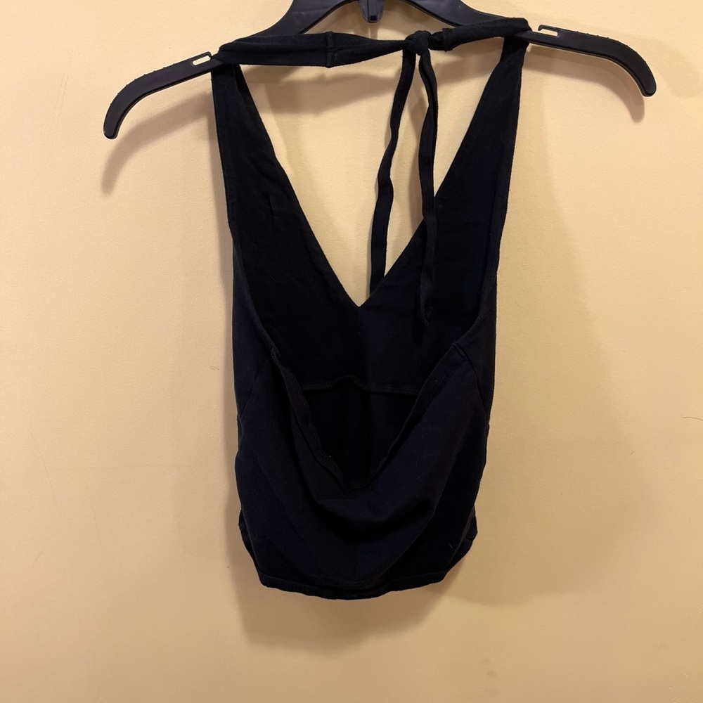 Hollister Black Sleeveless Halter Tank Top